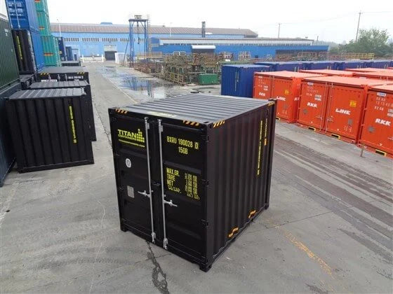 Contenedor marino negro High Cube de 10 pies - Nuevo