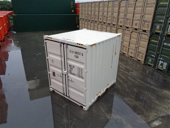 Contenedor marítimo blanco de 10 pies de alto cubo - nuevo