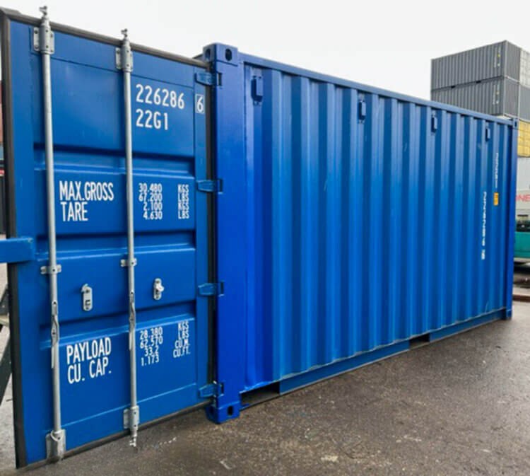Contenedor de envío HZKU 226 286-6 de 15 pies (4,5 m)