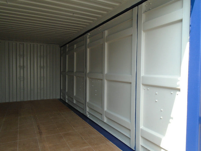 Contenedor de 20 pies con acceso lateral completo