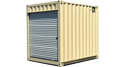 Contenedor de almacenamiento nuevo High Cube de 10 pies con puerta enrollable