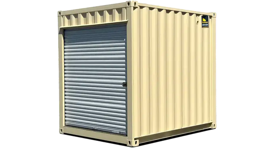 Contenedor de almacenamiento nuevo High Cube de 10 pies con puerta enrollable
