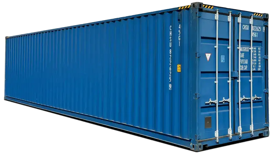 Contenedor marítimo High Cube de 40 pies con 3 viajes