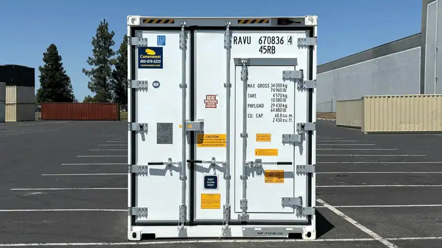 Contenedor marítimo refrigerado nuevo de 40 pies