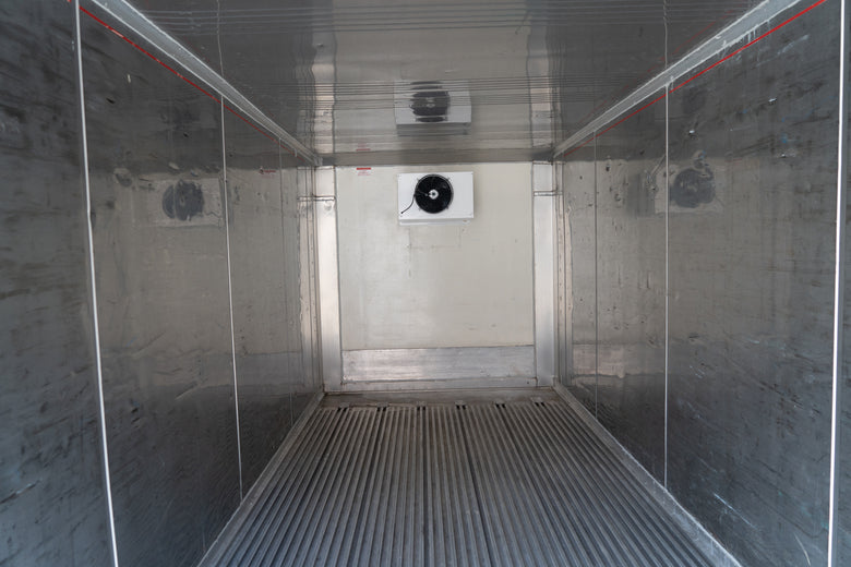 Contenedor frigorífico estándar de 20 pies, caja de segunda mano - Motor nuevo (enfriador monofásico de 2,5 CV)