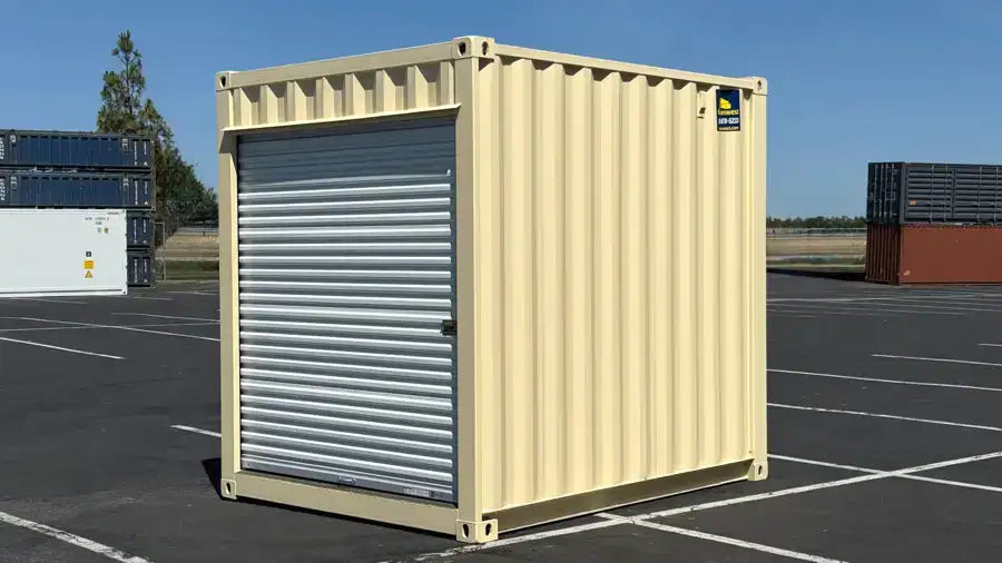 Contenedor de almacenamiento nuevo High Cube de 10 pies con puerta enrollable