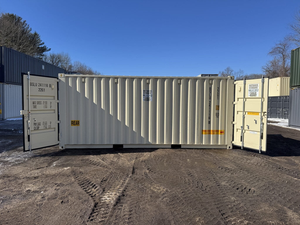 Contenedor nuevo con doble puerta para transporte y almacenamiento