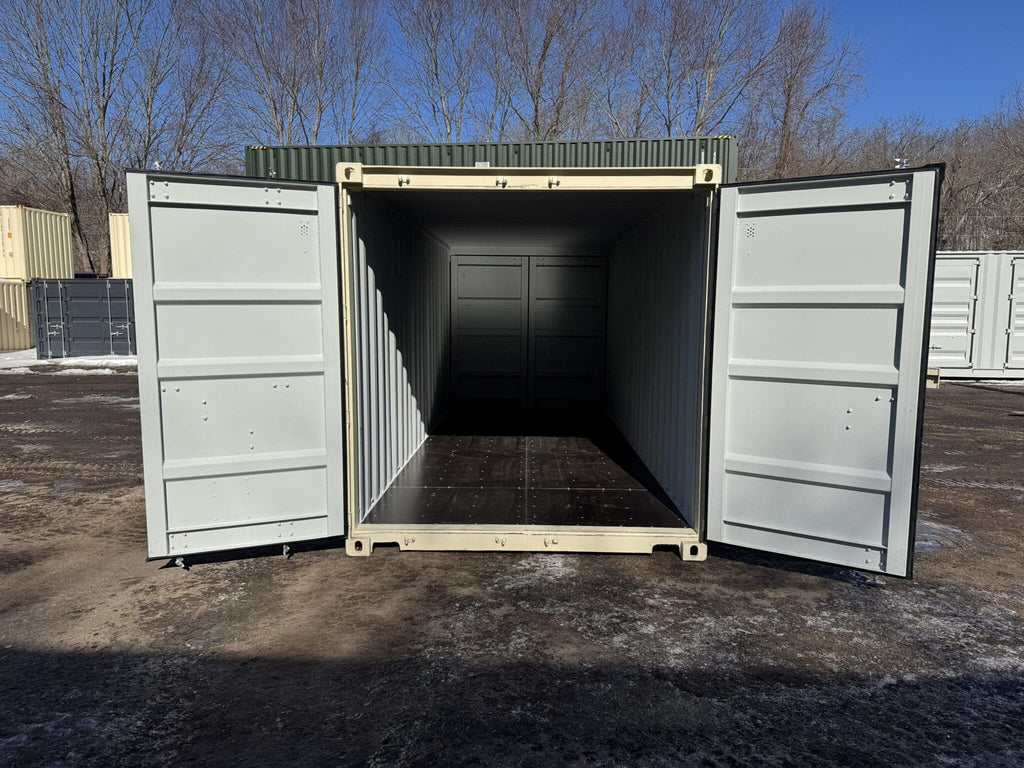 Contenedor nuevo con doble puerta para transporte y almacenamiento